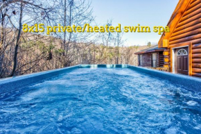 SmokyStays Heated&Private Swim Spa cabin Gatlinburg